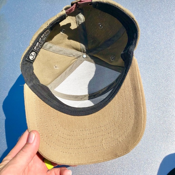 Iron & Resin 5 Panel Hat Strap Back Adjustable Adult OSFA - Picture 6 of 11